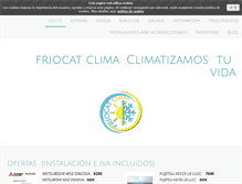Tablet Screenshot of friocatclima.com
